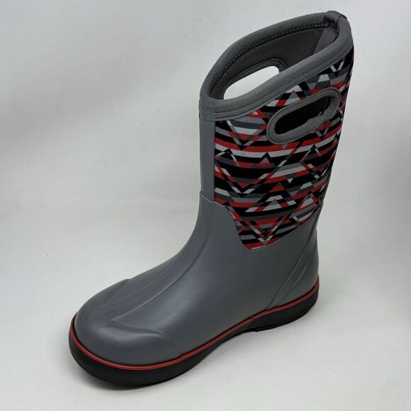 Bogs Classic II Mountain Geo Waterproof Boots Kids Girls Boys Size 4 Gray - Picture 9 of 15